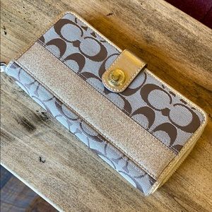 Coach zipper wallet